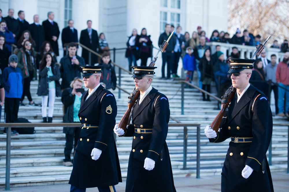 NATO Permanent Representatives lay wreath at Tomb of the Unknown Soldier in Arlington National Cemetery
