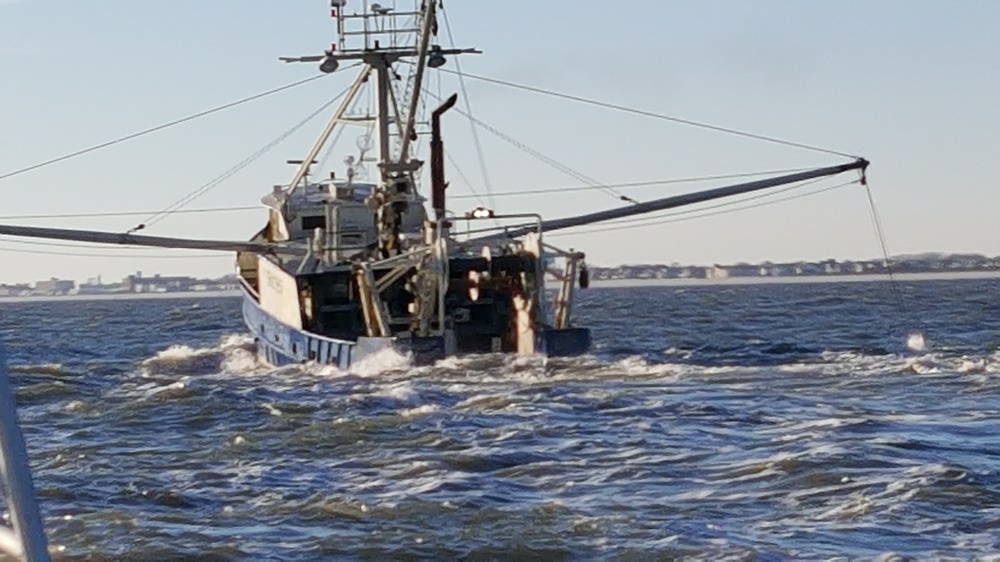 Coast Guard assists fishing boat taking on water