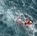 Rescue swimmer hoist training