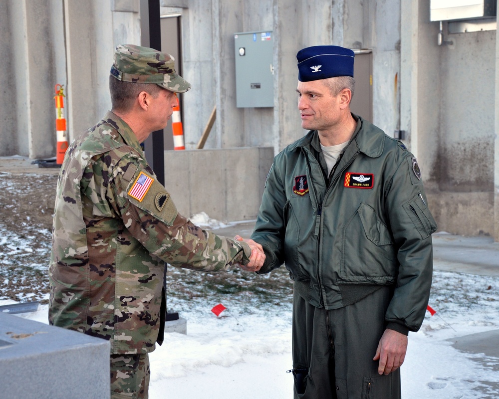 Lt. Gen. Daniel R. Hokanson tours the 132nd Wing
