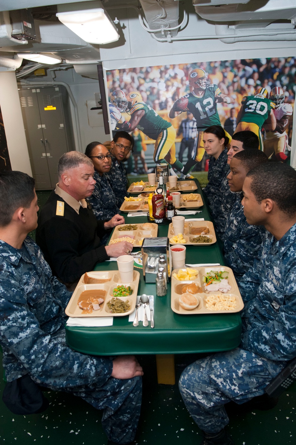 CTF 76 visits Green Bay, interacts with Sailors