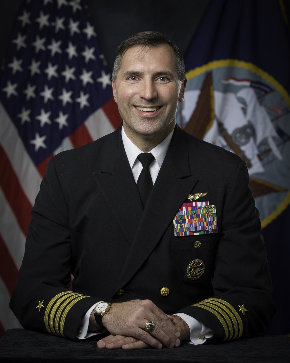 Official portrait, Air Warfare Manpower Branch Head for the Office of the Chief of Naval Operations (OPNAV N98), Capt. William D. Park, US Navy
