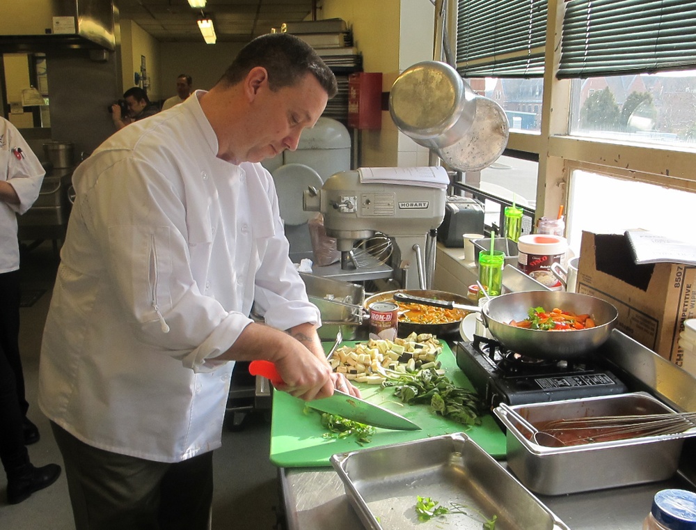 US Naval War College culinary specialist preps for symposium