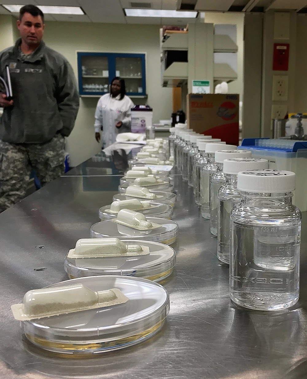 Water samples at Washington Aqueduct