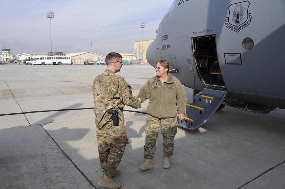 Huegel visit to Afghanistan