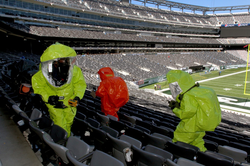 21st CST trains at MetLife Stadium