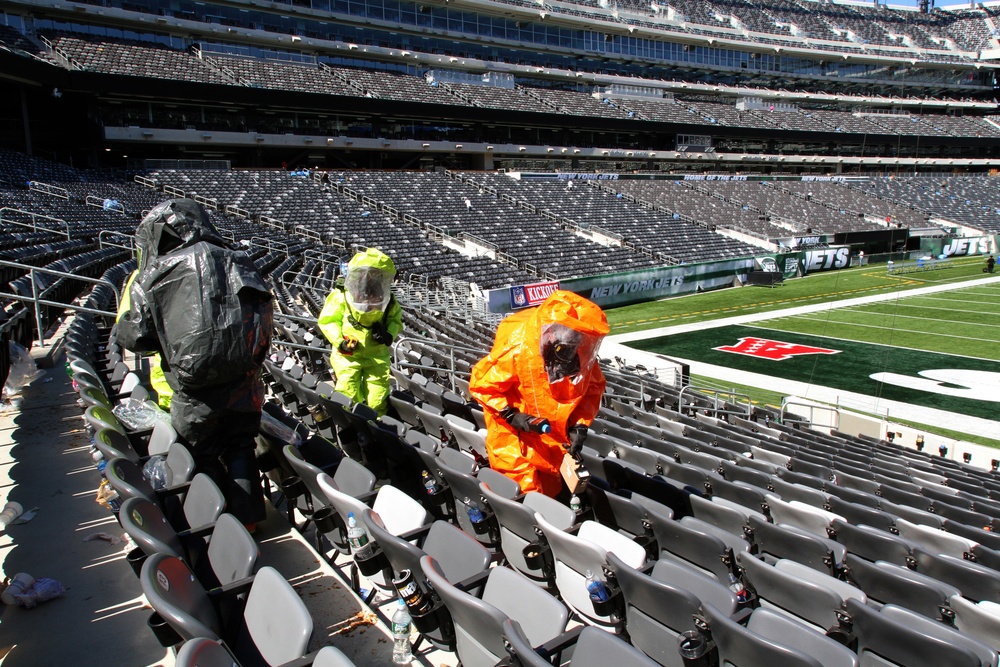 21st CST trains at MetLife Stadium