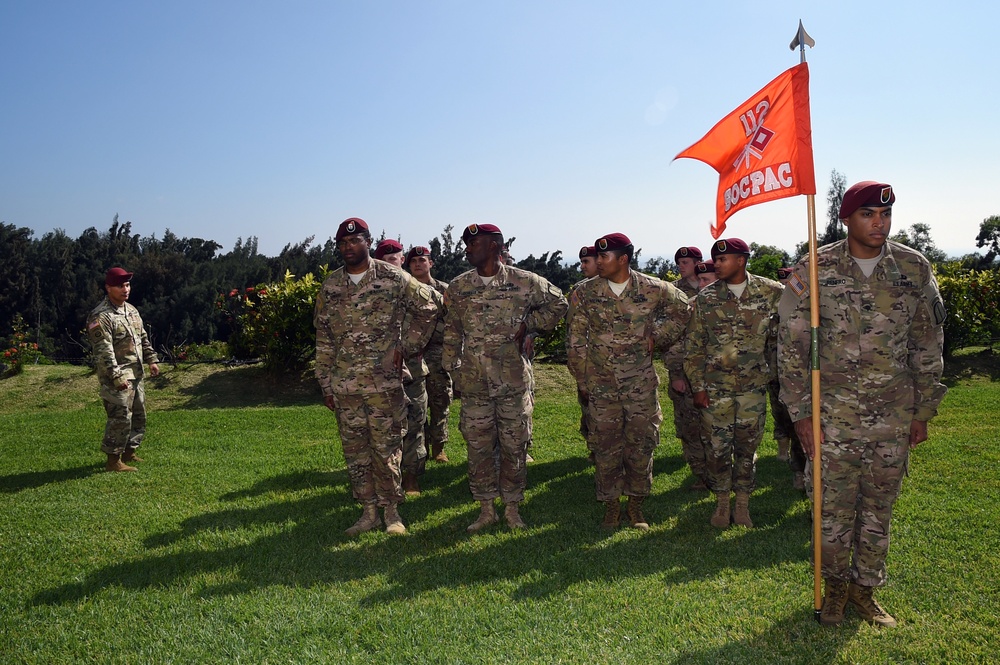 112th Signal Detachment Change of Responsibility ceremony