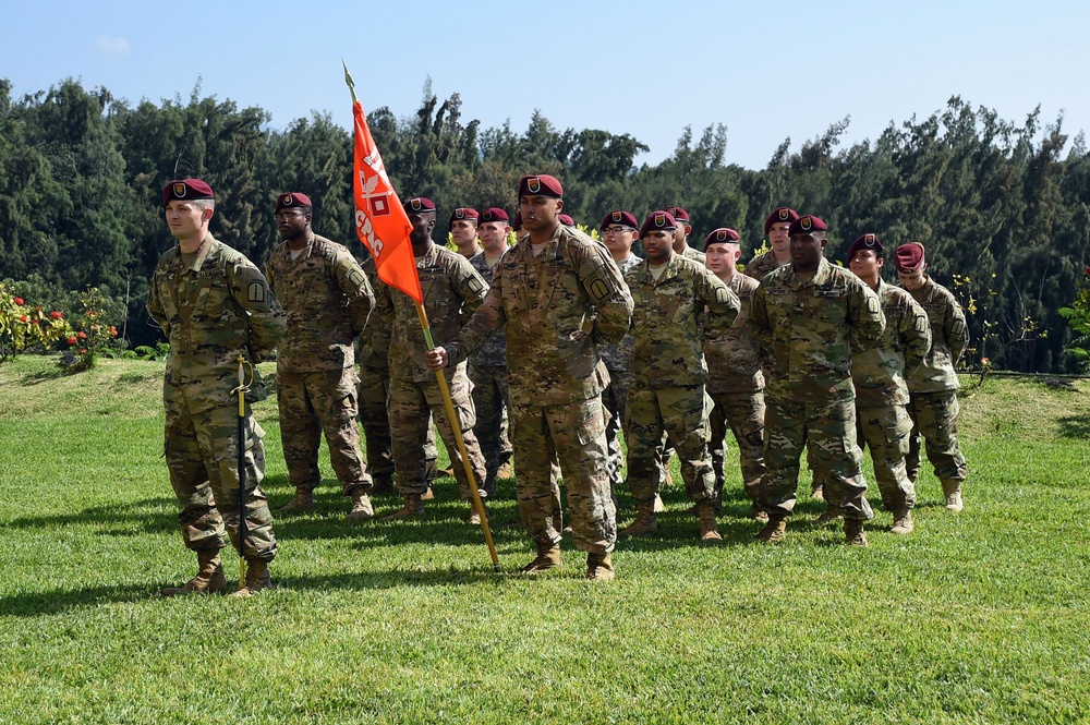 112th Signal Detachment Change of Responsibility ceremony