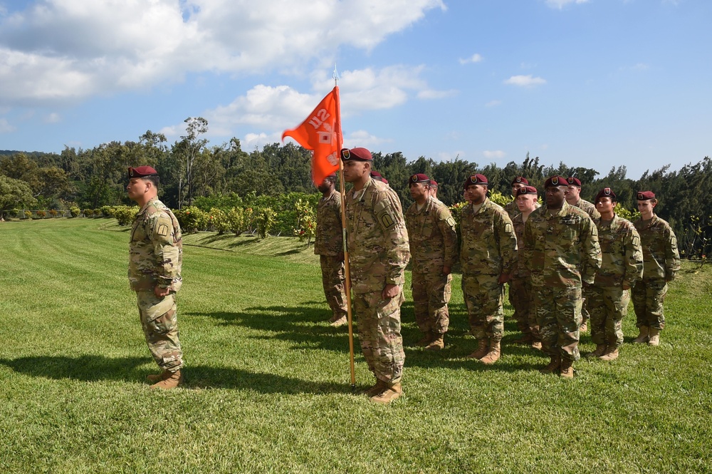 112th Signal Detachment Change of Responsibility ceremony