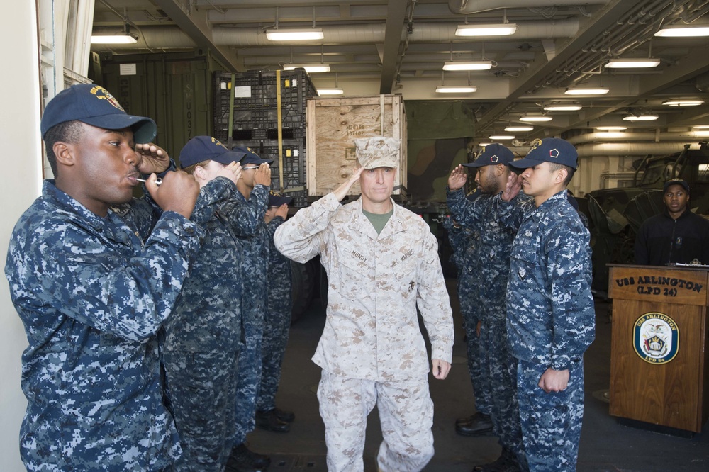 USS Arlington operations