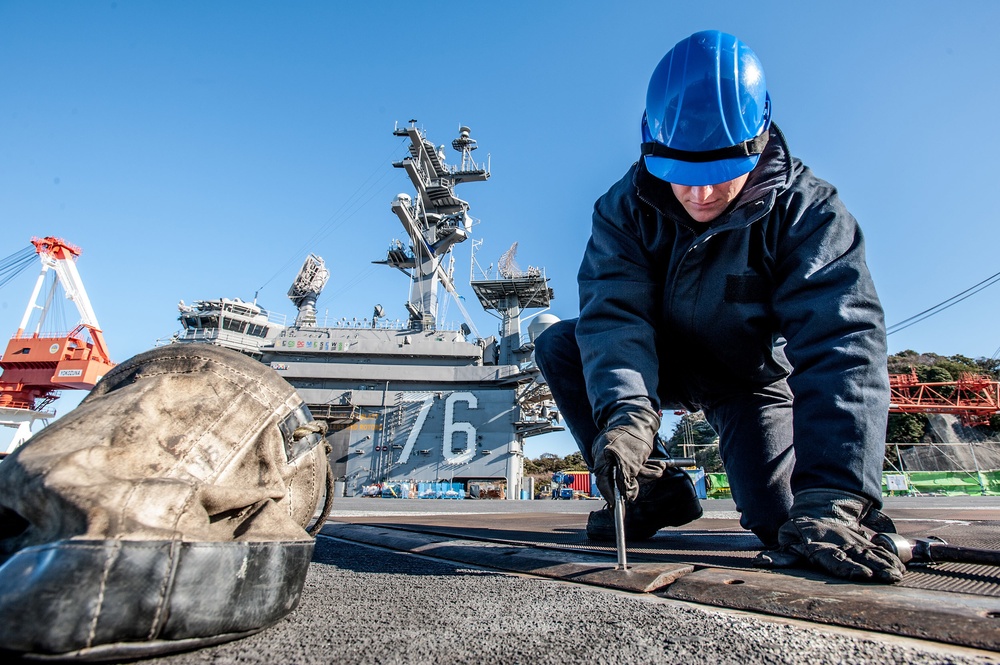 USS Ronald Reagan flight deck operations