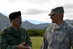 Singapore army delegation visits 298th Regiment's Multi-Functional Training Unit