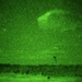 Spartan paratroopers conduct night jump operations