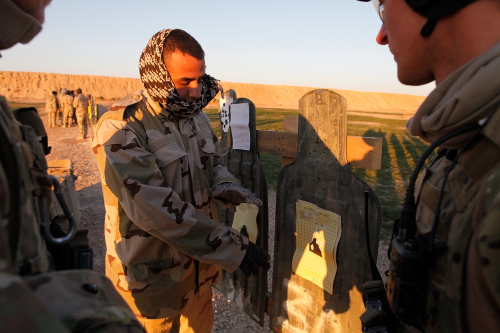Iraqi Army marksmanship training