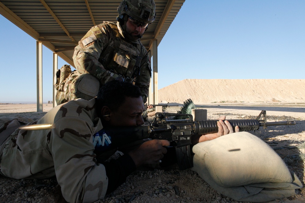 Iraqi Army marksmanship training