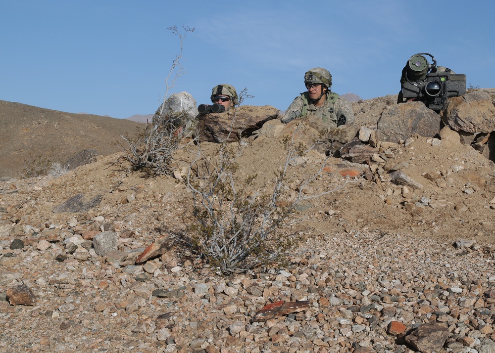 Soldiers look for targets