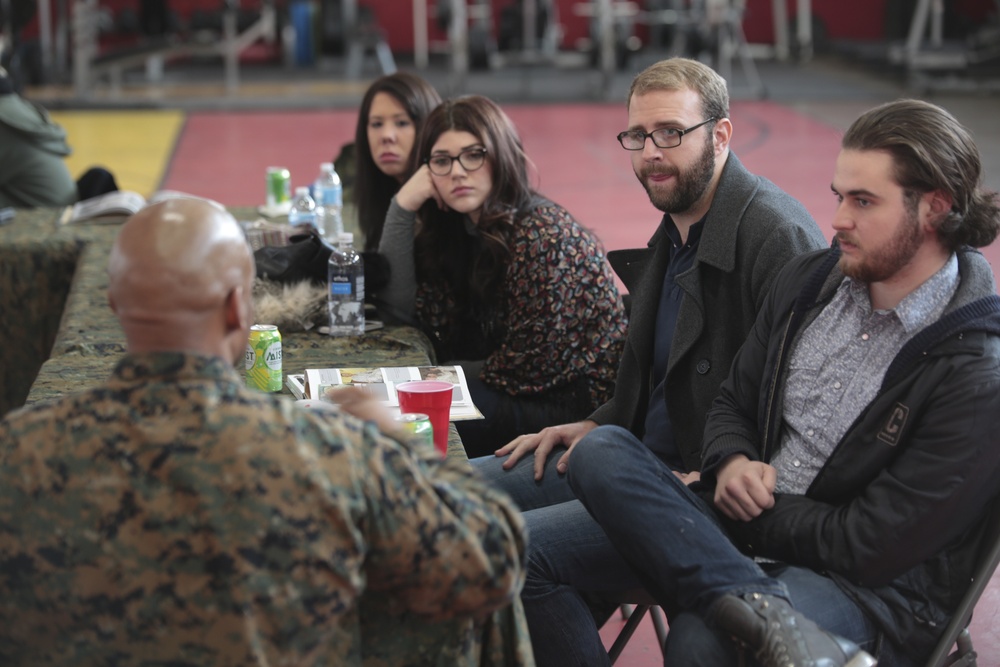 Combat Veteran Marines Participate in Community Relations Event with Columbia College Chicago Students