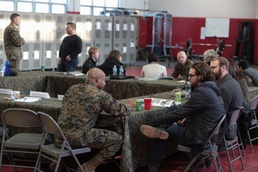 Combat Veteran Marines Participate in Community Relations Event with Columbia College Chicago Students