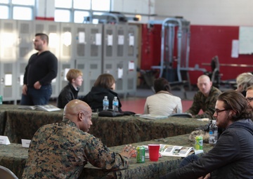 Combat Veteran Marines Participate in Community Relations Event with Columbia College Chicago Students