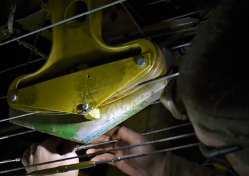 Behind the KC-135 periodic inspection