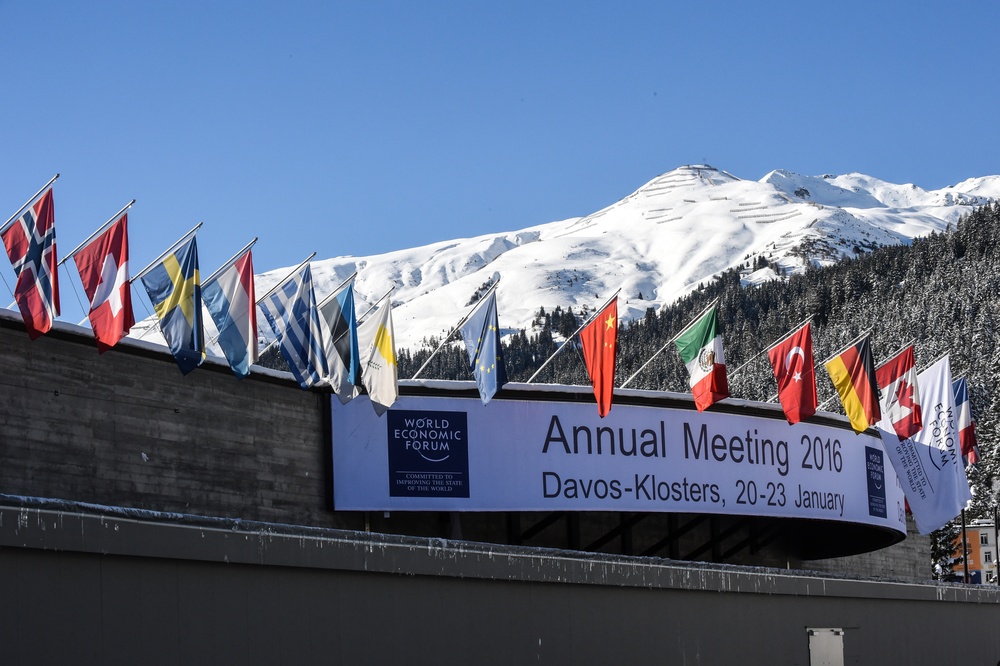 Secretary of defense in Davos, Switzerland, at the World Economics Forum