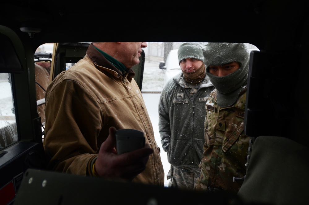 Virginia National Guard Soldiers staged, ready with Virginia State Police in Fairfax