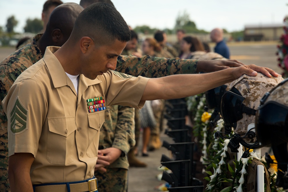 U.S. Marine Corps Honors 12 Marines in Memorial Service