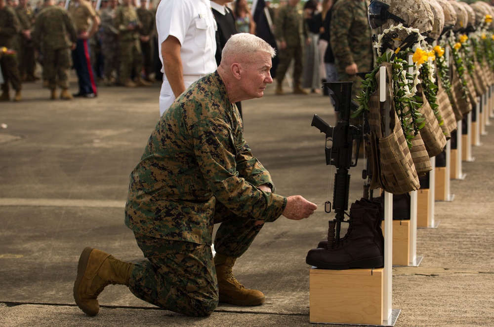 U.S. Marine Corps Honors 12 Marines in Memorial Service