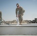 Navy Seabees build concrete pad in Bahrain