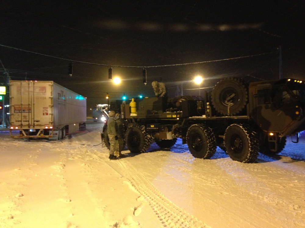 Kentucky National Guard snow relief