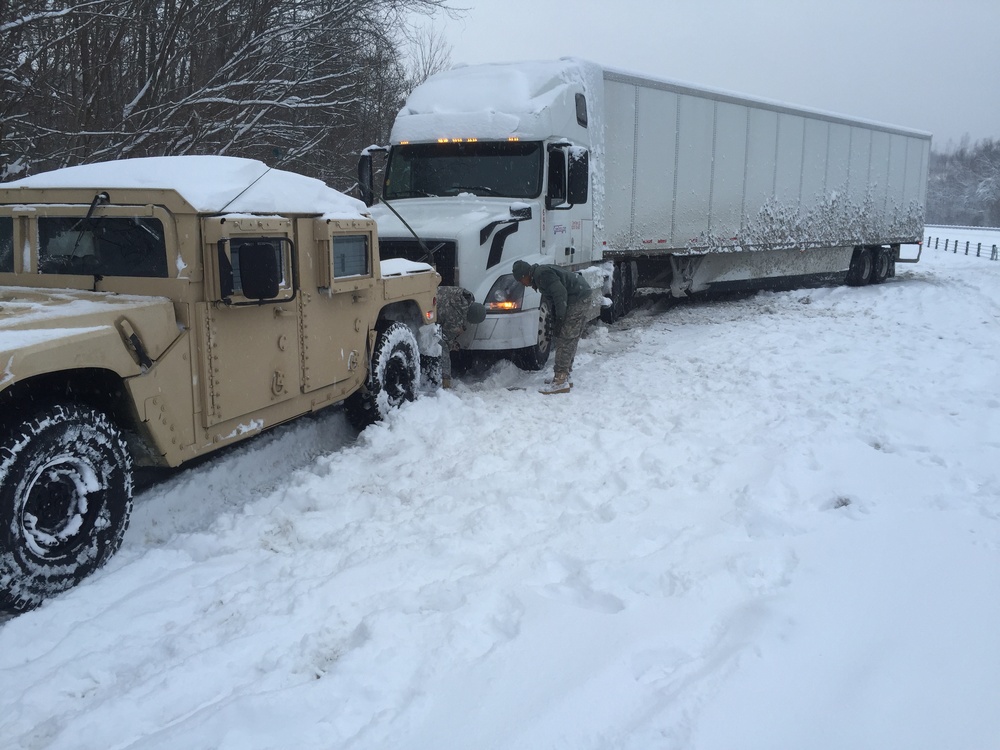 Kentucky National Guard snow relief