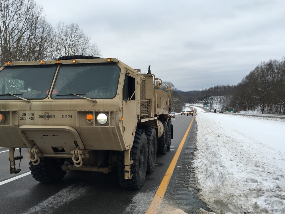 Kentucky National Guard snow relief