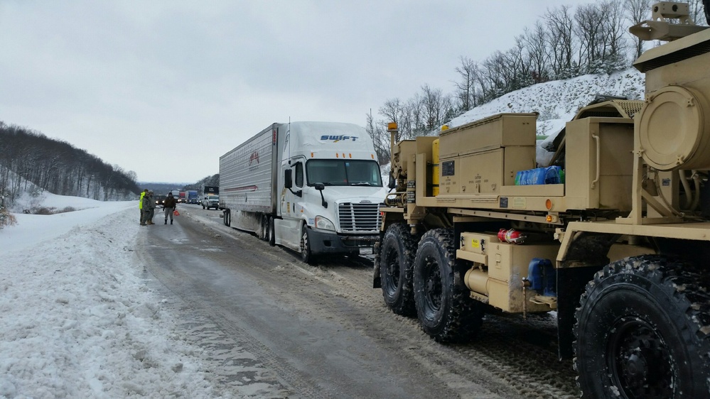 Kentucky National Guard snow relief