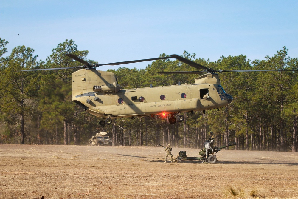 CH-47 Chinooks support gun raid