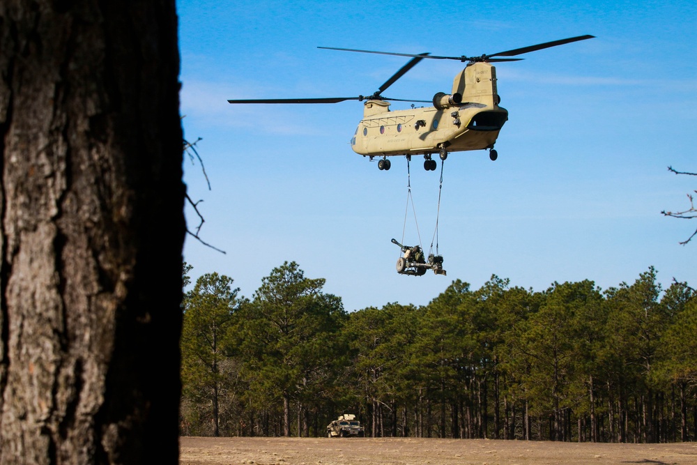 CH-47 Chinooks support gun raid