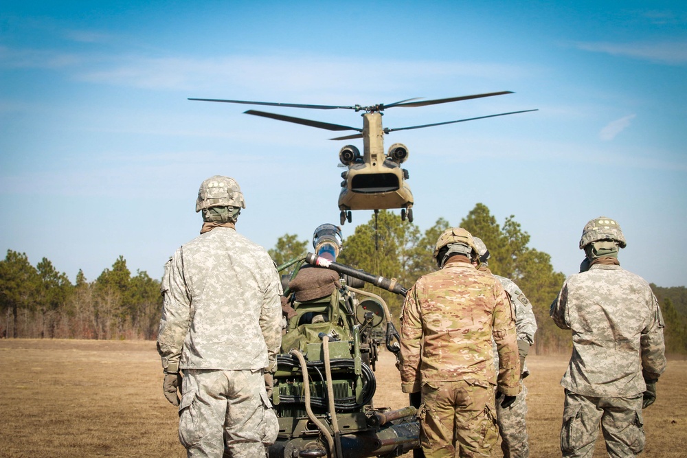 CH-47 Chinooks support gun raid