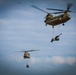CH-47 Chinooks support gun raid