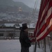 USS Ashland’s evening colors ceremony