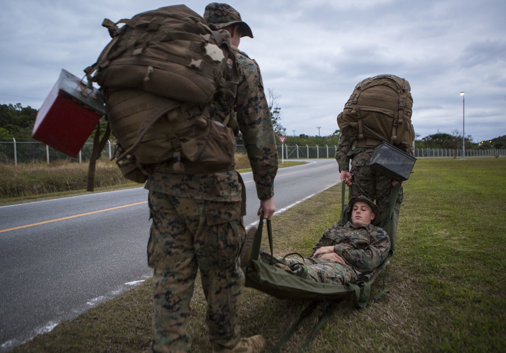 Alpha Company Marines conduct squad competition