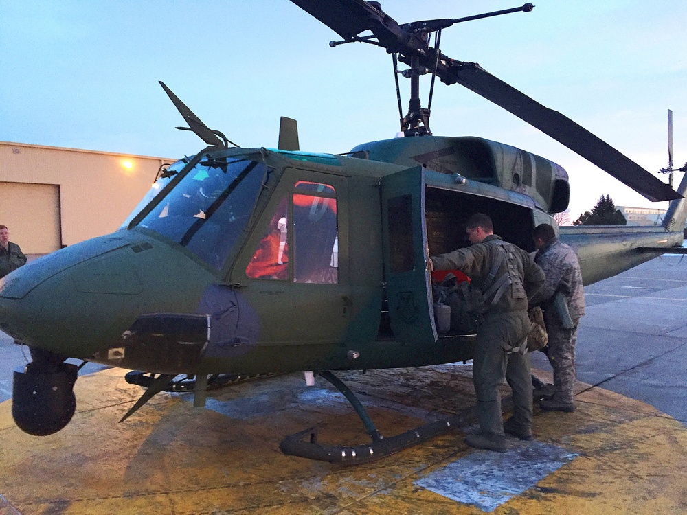 Helicopter crew saves two lives during search and rescue mission