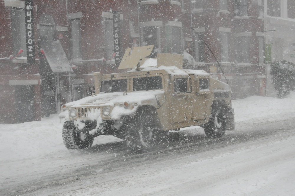 DC Guard responds to winter’s awakening; Winter Storm Jonas