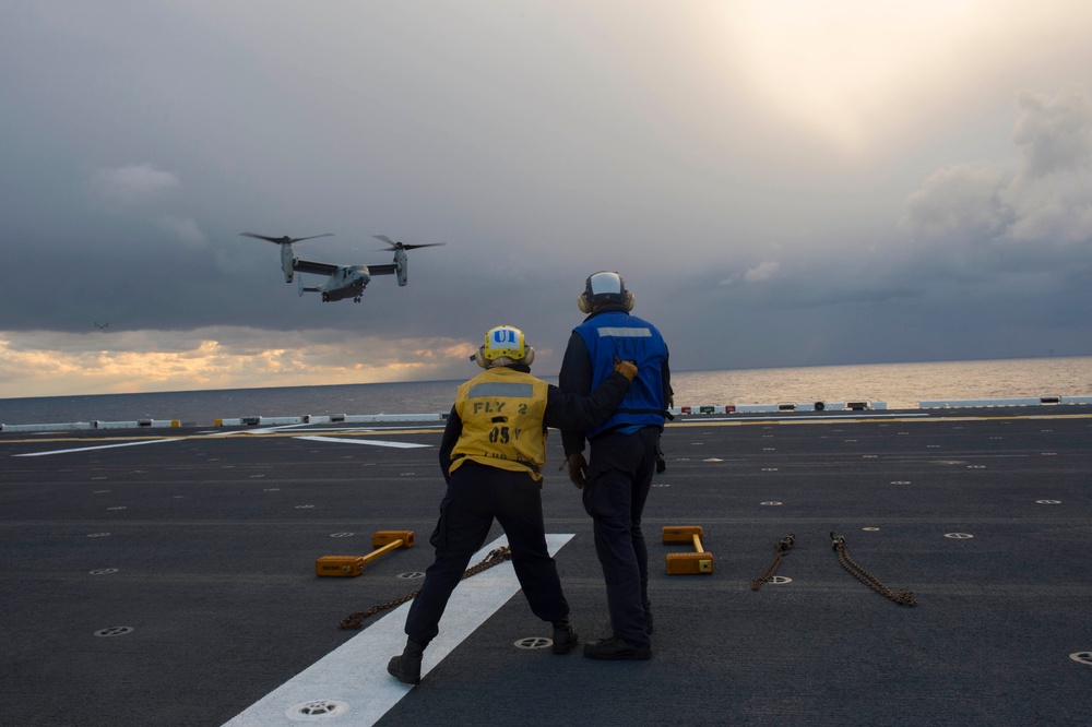 USS Bonhomme Richard (LHD 6) flight operations