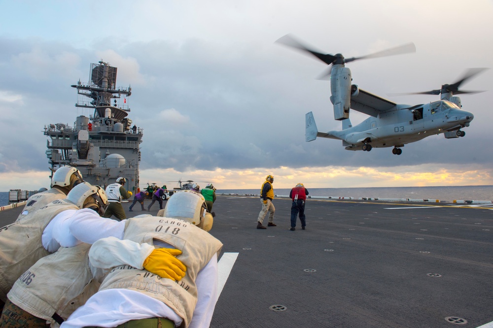 USS Bonhomme Richard (LHD 6) flight operations