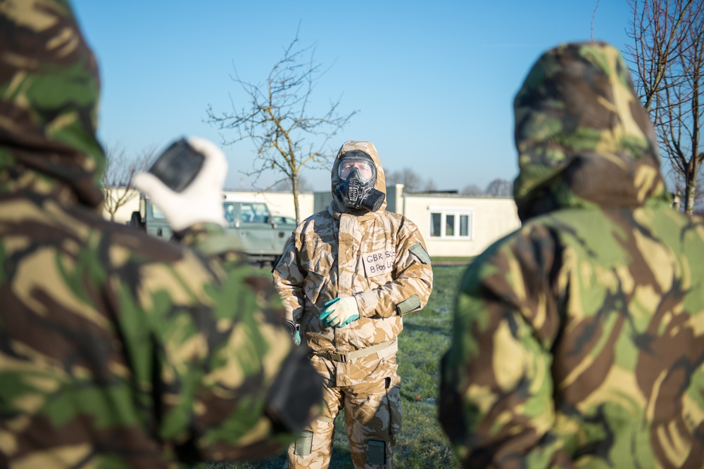 British armed forces CBRN training in US facilities