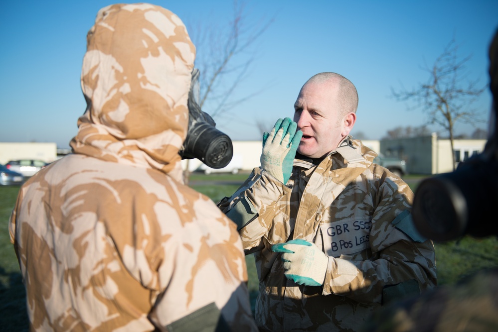 British armed forces CBRN training in US facilities