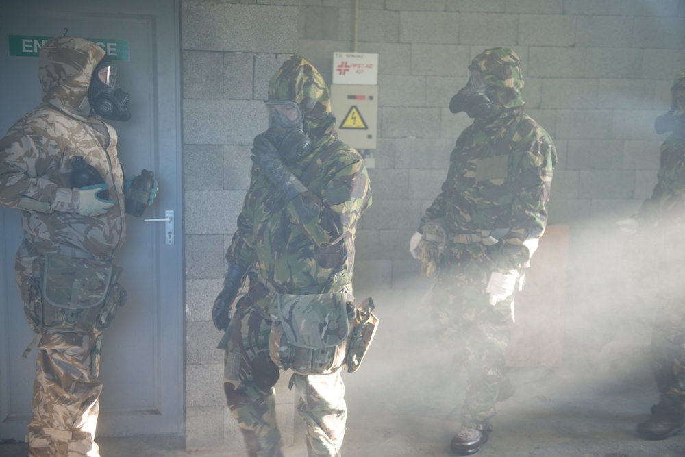 British armed forces CBRN training in US facilities