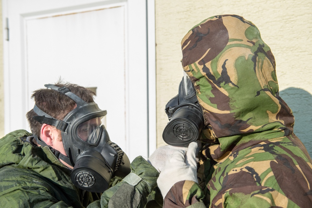 British armed forces CBRN training in US facilities