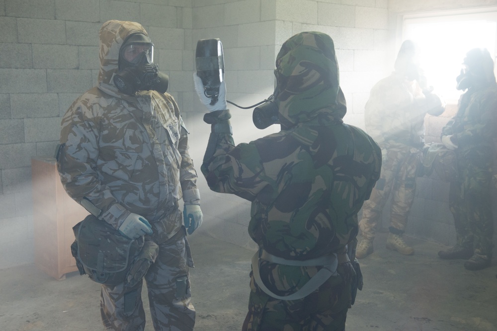 British armed forces CBRN training in US facilities