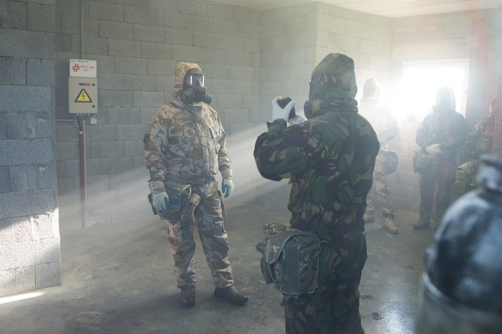 British armed forces CBRN training in US facilities